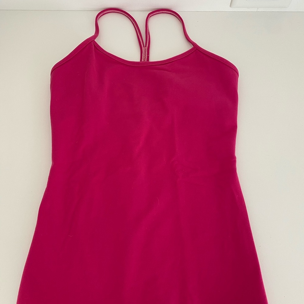 Lululemon pink Power Y Tank